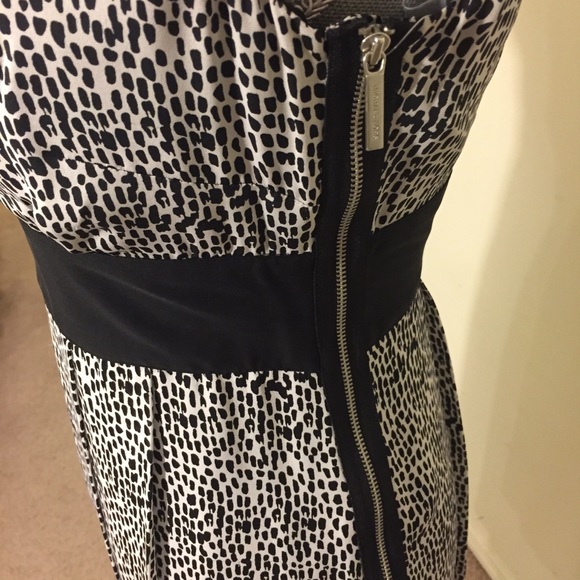 Michael Kors Black & Cream Silk Graffiti Dress - Picture 5 of 8